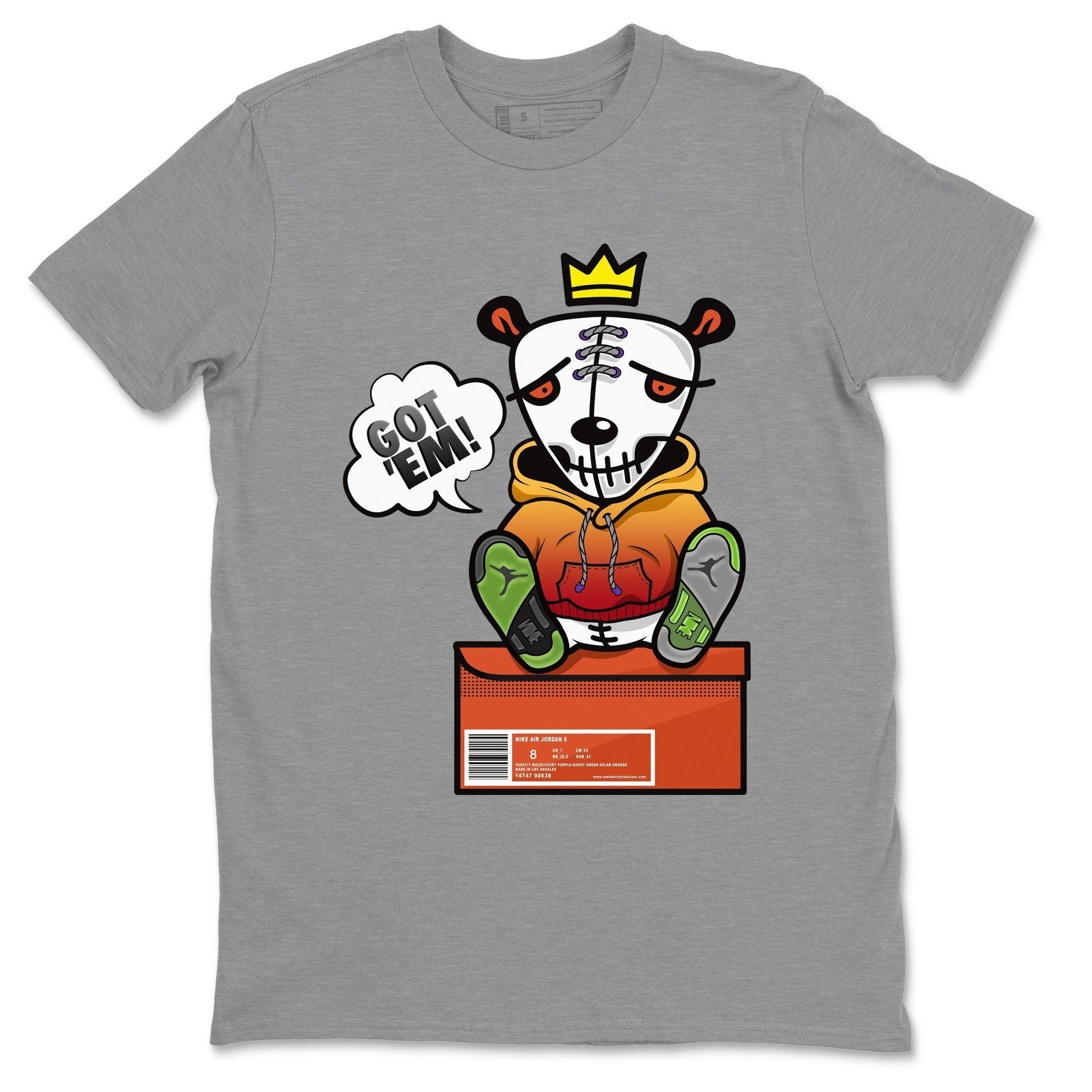 Jordan 5 What The Sneaker Match Tees Got Em Sneaker Tees Jordan 5 What The Sneaker Release Tees Unisex Shirts