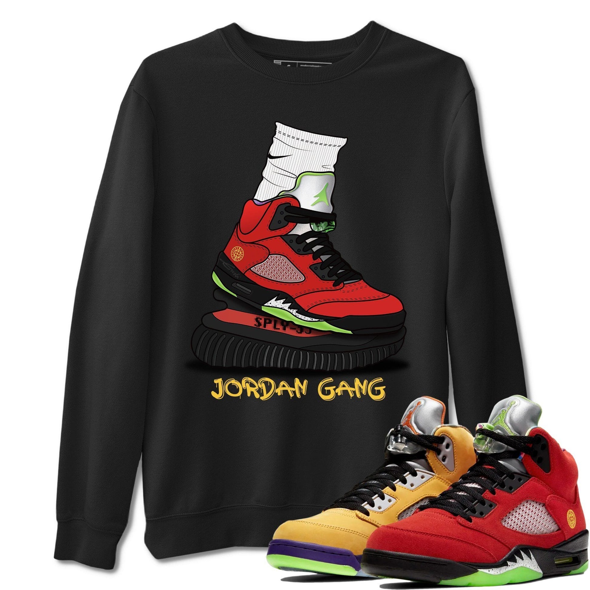 Jordan 5 What The Sneaker Match Tees Jordan Gang Sneaker Tees Jordan 5 What The Sneaker Release Tees Unisex Shirts