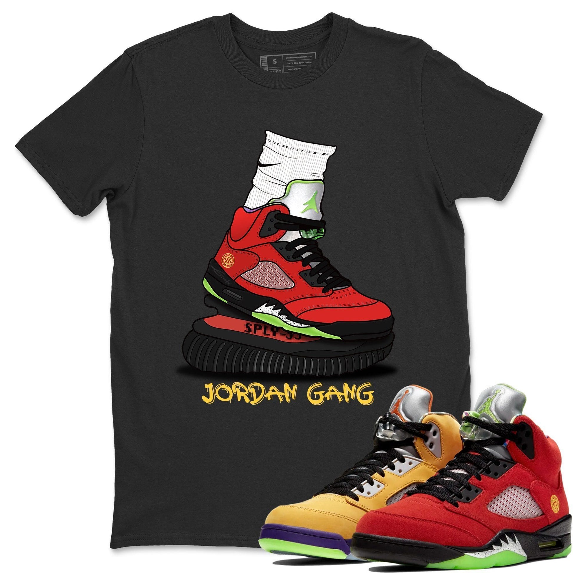Jordan 5 What The Sneaker Match Tees Jordan Gang Sneaker Tees Jordan 5 What The Sneaker Release Tees Unisex Shirts