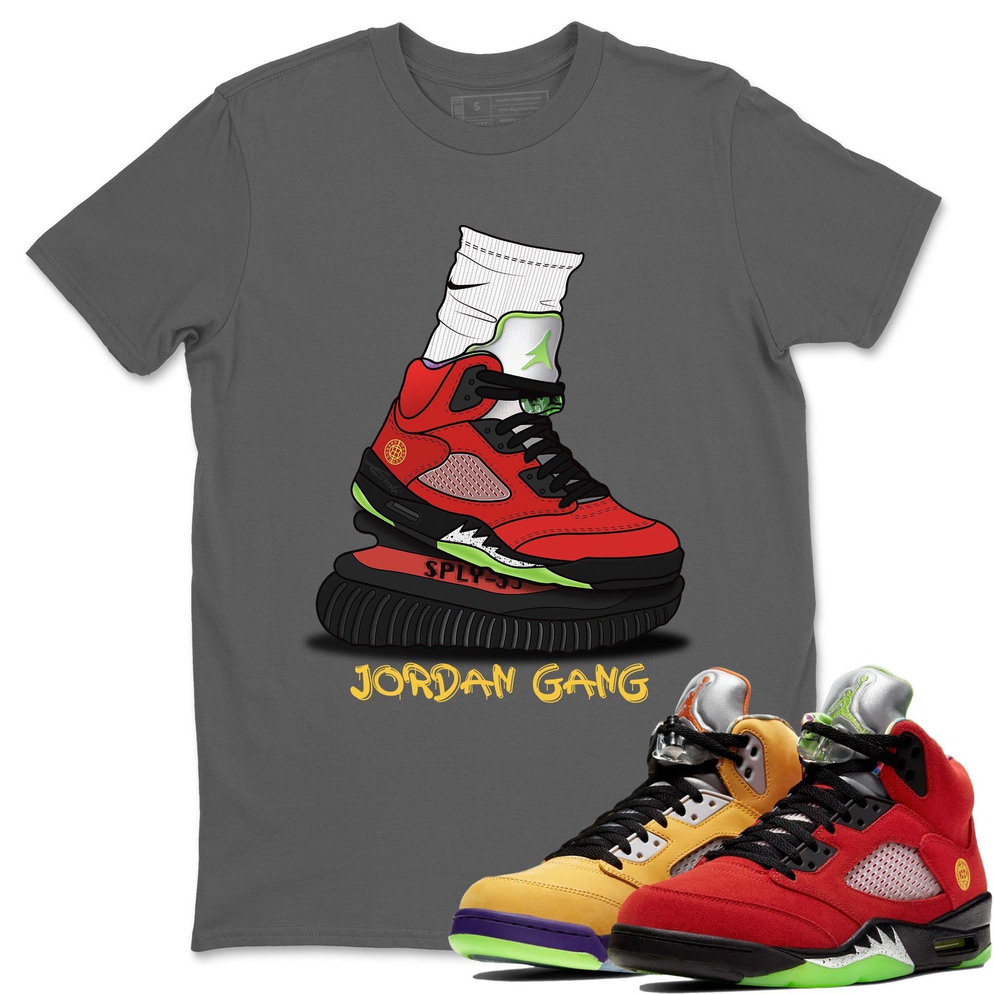 Jordan 5 What The Sneaker Match Tees Jordan Gang Sneaker Tees Jordan 5 What The Sneaker Release Tees Unisex Shirts