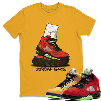 Jordan 5 What The Sneaker Match Tees Jordan Gang Sneaker Tees Jordan 5 What The Sneaker Release Tees Unisex Shirts