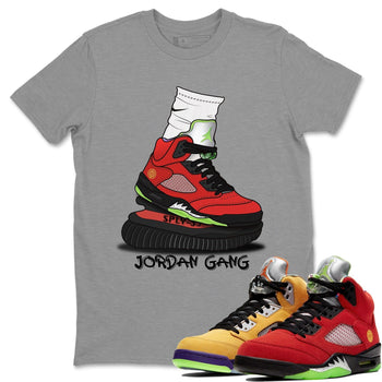 Jordan 5 What The Sneaker Match Tees Jordan Gang Sneaker Tees Jordan 5 What The Sneaker Release Tees Unisex Shirts