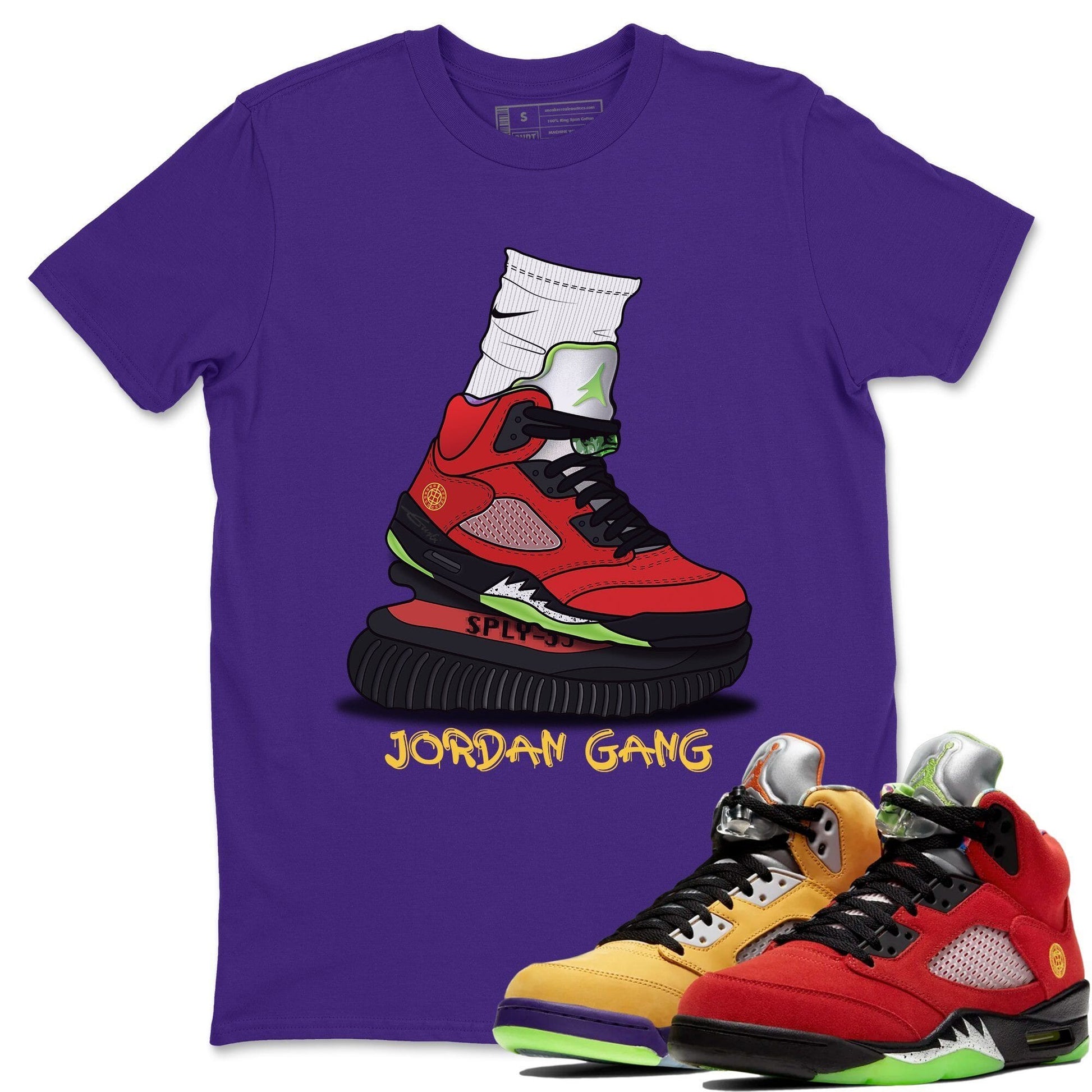 Jordan 5 What The Sneaker Match Tees Jordan Gang Sneaker Tees Jordan 5 What The Sneaker Release Tees Unisex Shirts