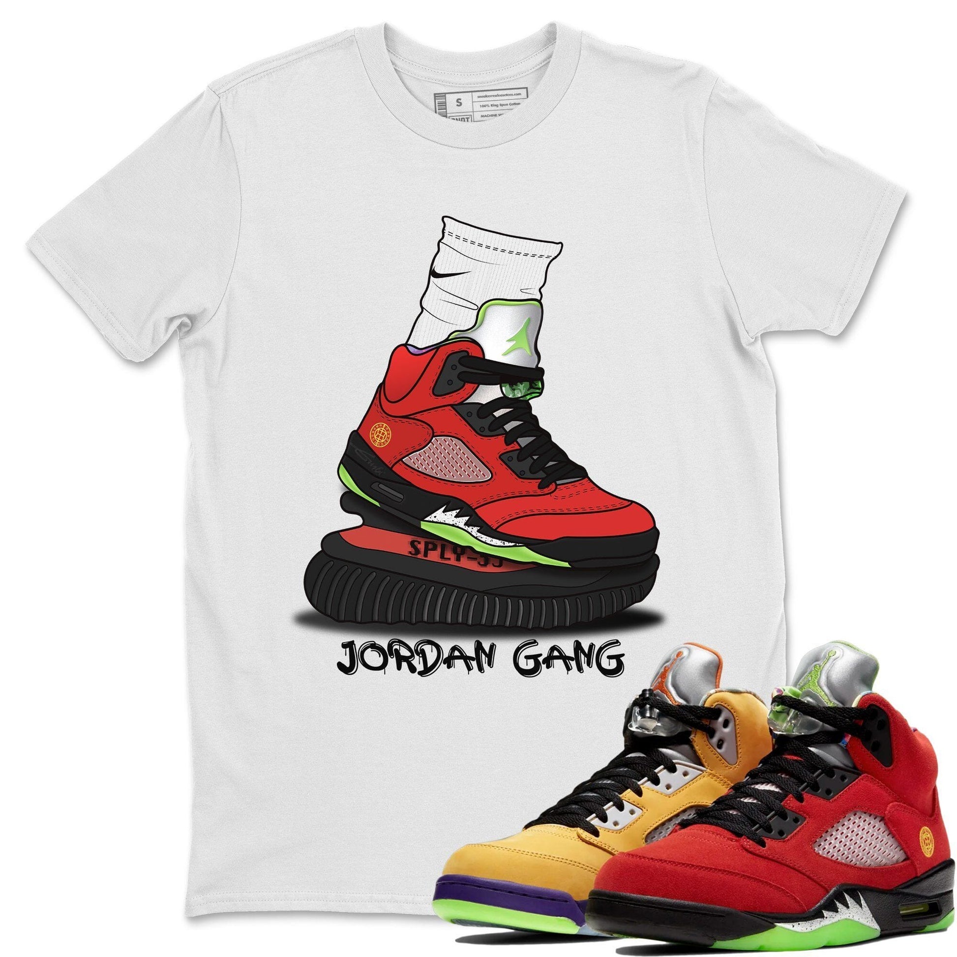 Jordan 5 What The Sneaker Match Tees Jordan Gang Sneaker Tees Jordan 5 What The Sneaker Release Tees Unisex Shirts