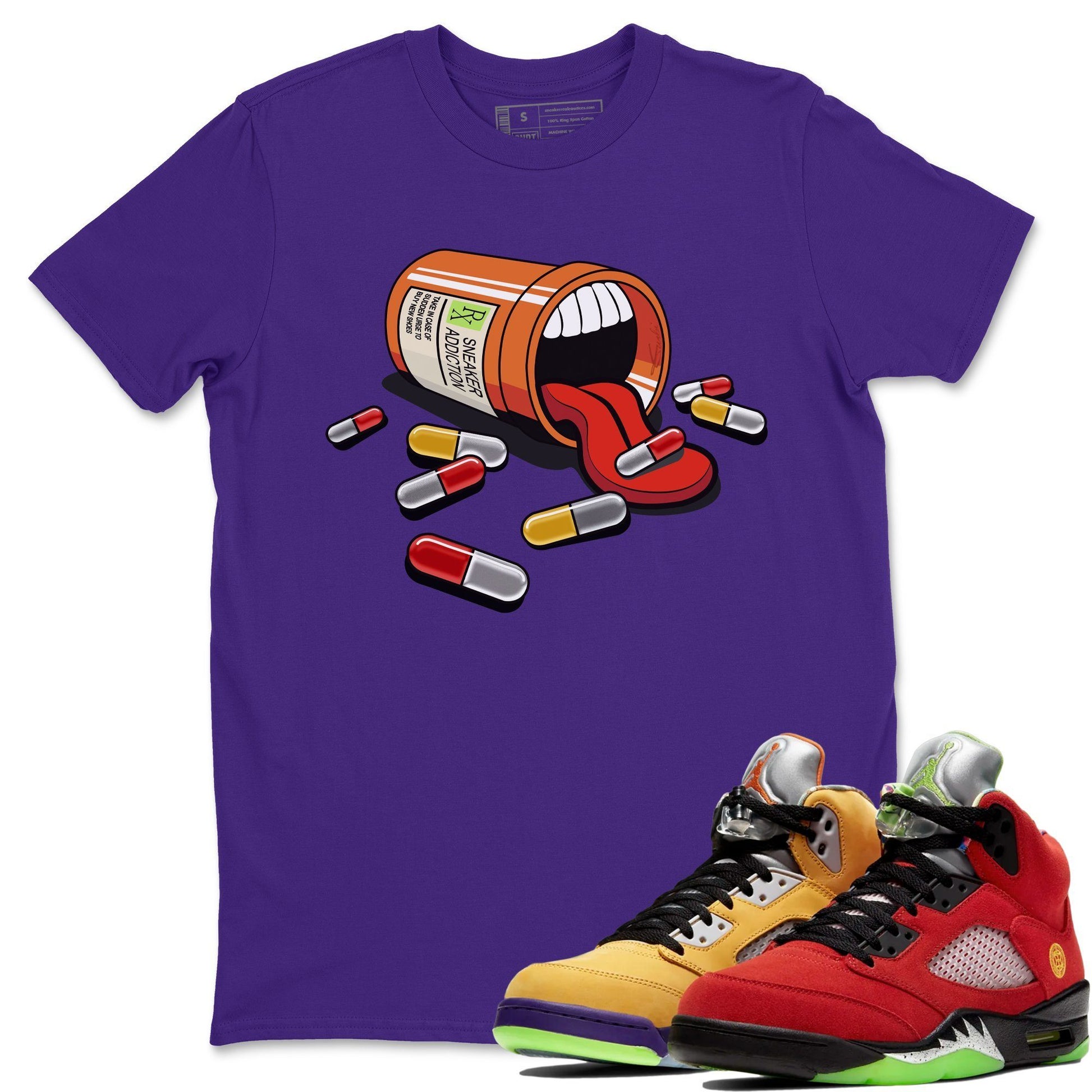 Jordan 5 What The Sneaker Match Tees Sneaker Addiction Sneaker Tees Jordan 5 What The Sneaker Release Tees Unisex Shirts