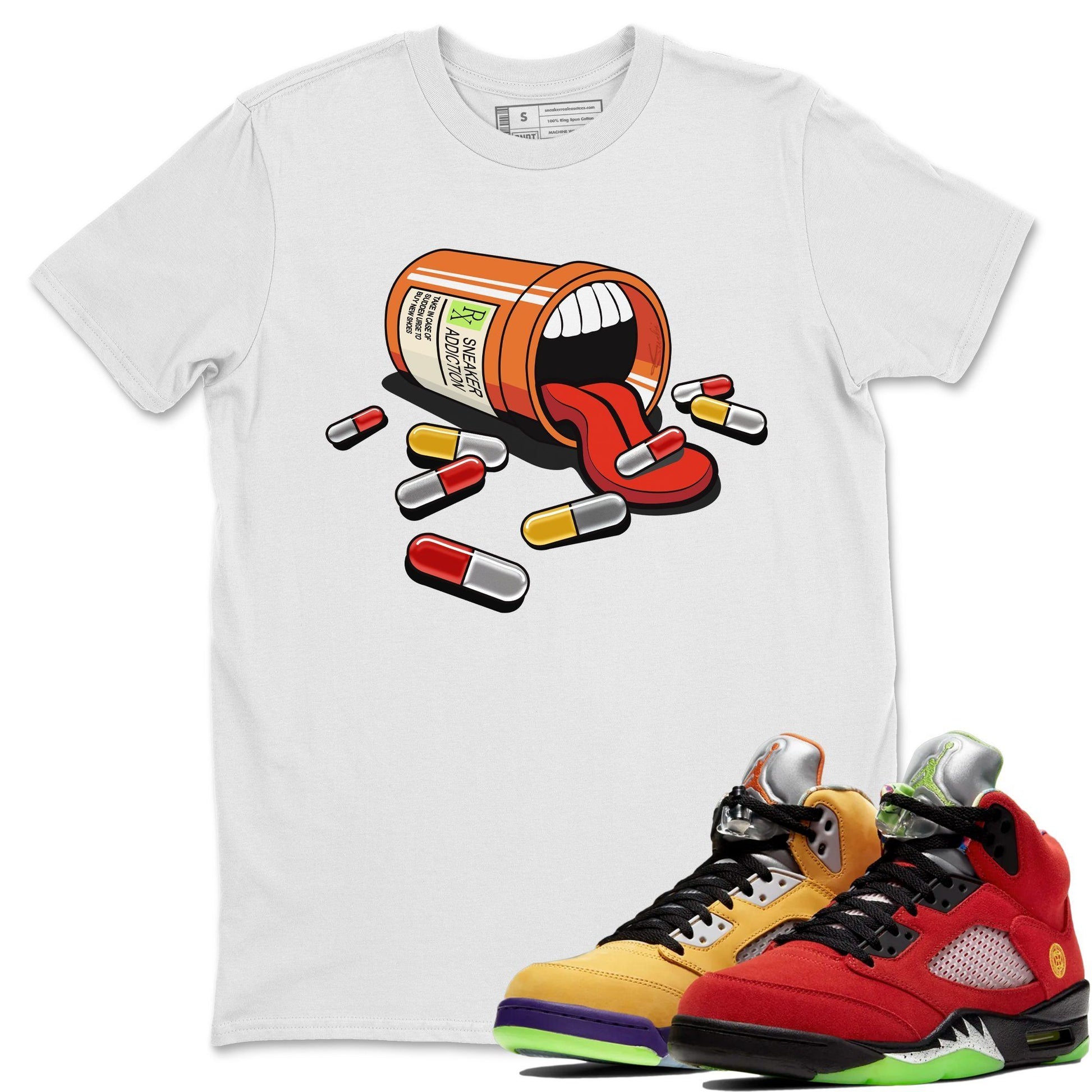 Jordan 5 What The Sneaker Match Tees Sneaker Addiction Sneaker Tees Jordan 5 What The Sneaker Release Tees Unisex Shirts