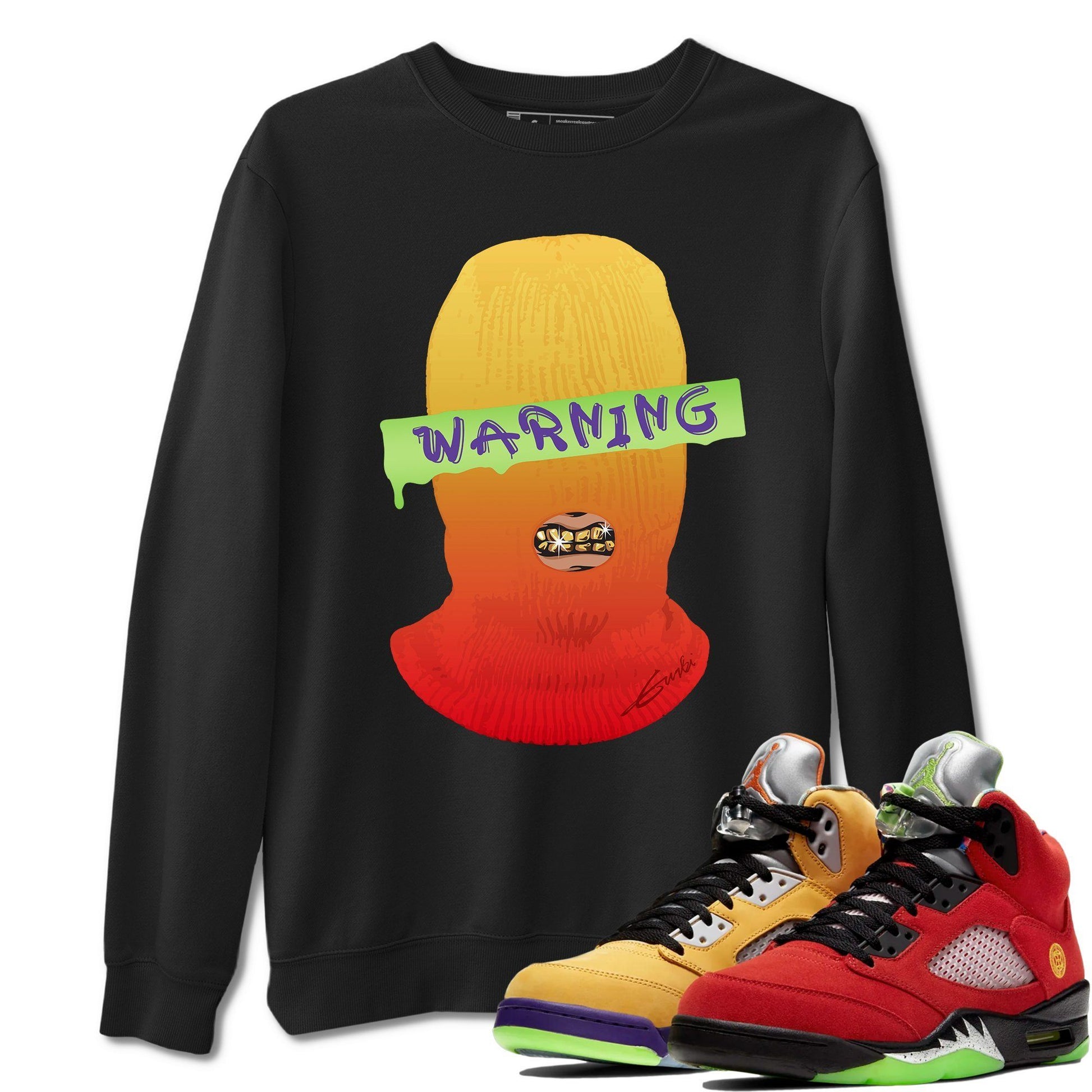 Jordan 5 What The Sneaker Match Tees Warning Sneaker Tees Jordan 5 What The Sneaker Release Tees Unisex Shirts