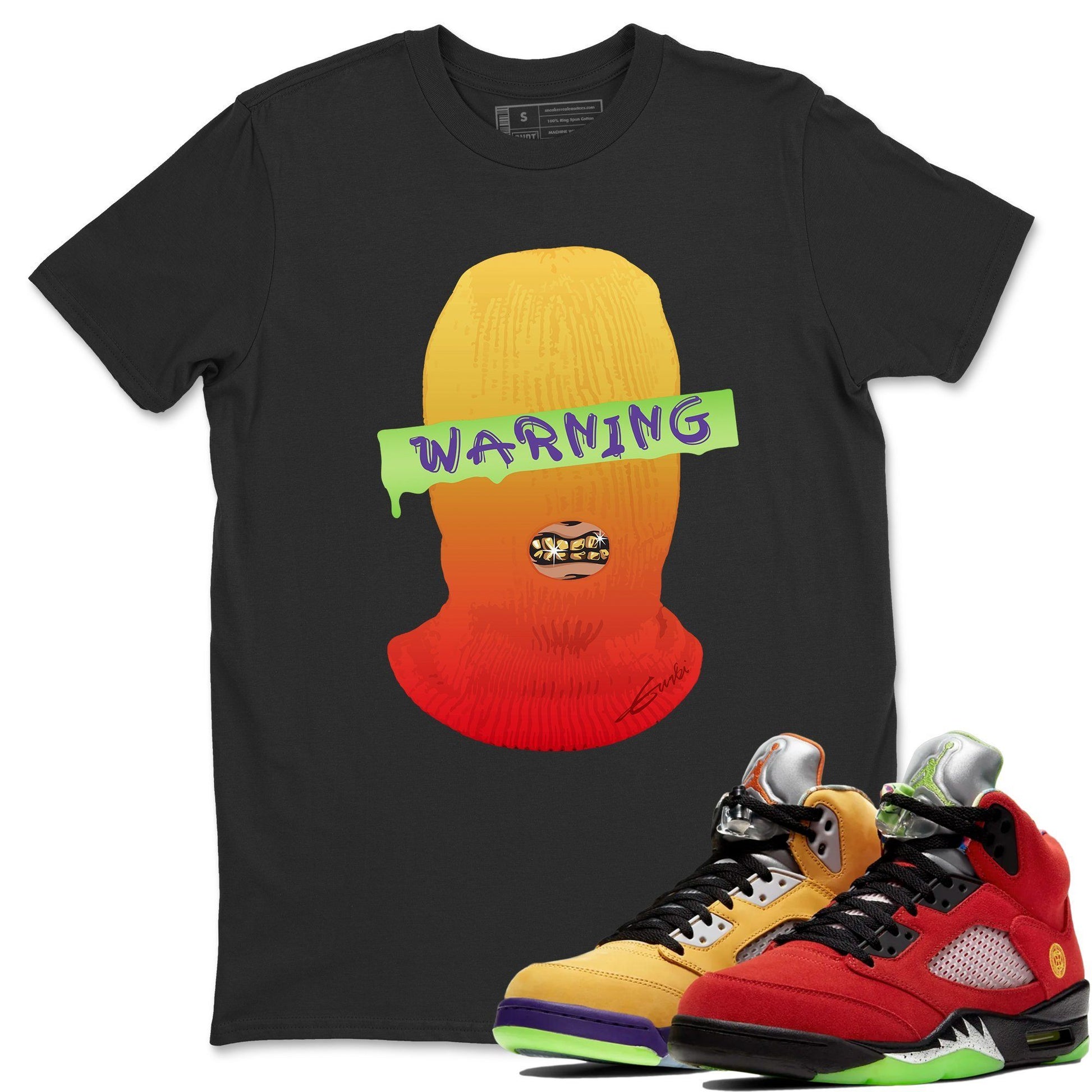 Jordan 5 What The Sneaker Match Tees Warning Sneaker Tees Jordan 5 What The Sneaker Release Tees Unisex Shirts