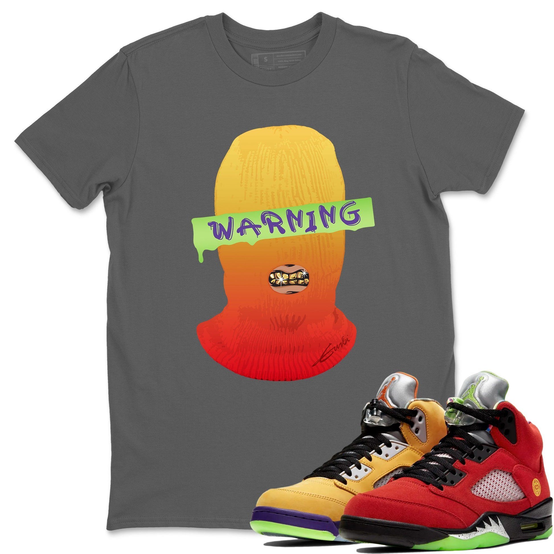 Jordan 5 What The Sneaker Match Tees Warning Sneaker Tees Jordan 5 What The Sneaker Release Tees Unisex Shirts