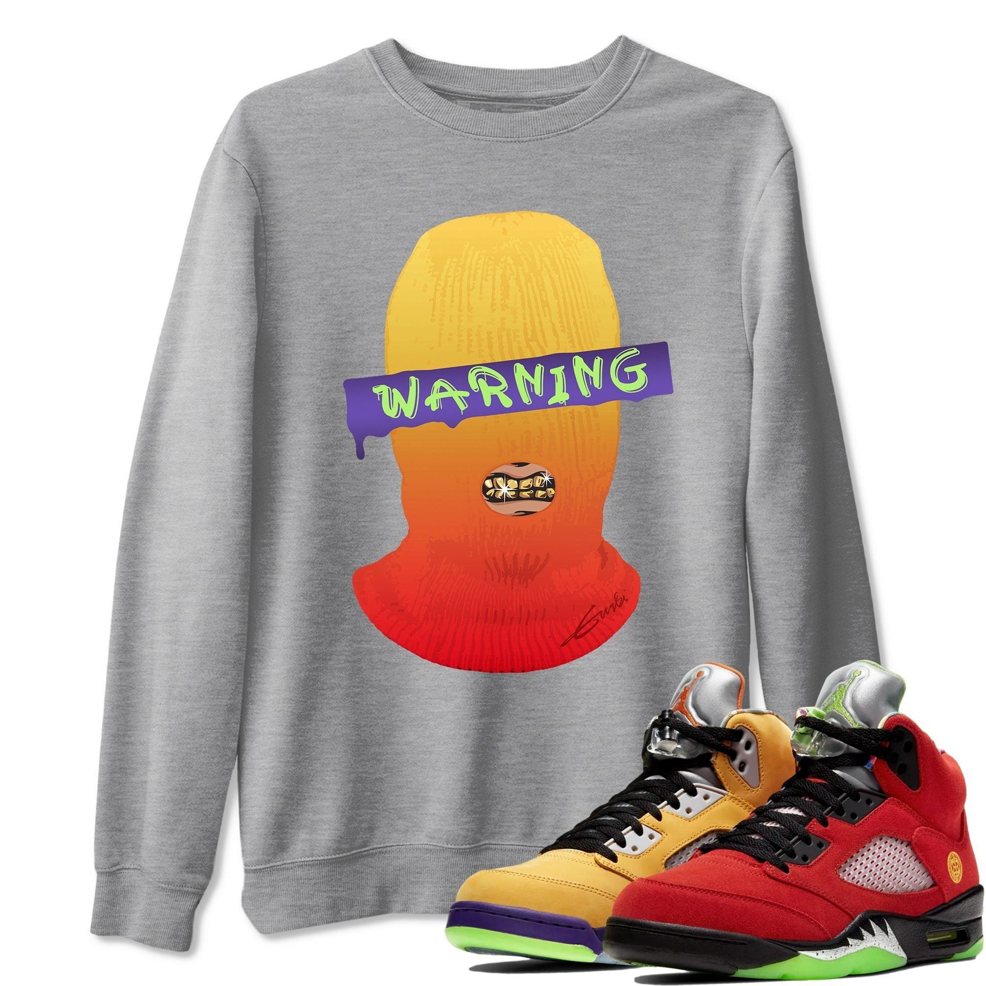 Jordan 5 What The Sneaker Match Tees Warning Sneaker Tees Jordan 5 What The Sneaker Release Tees Unisex Shirts