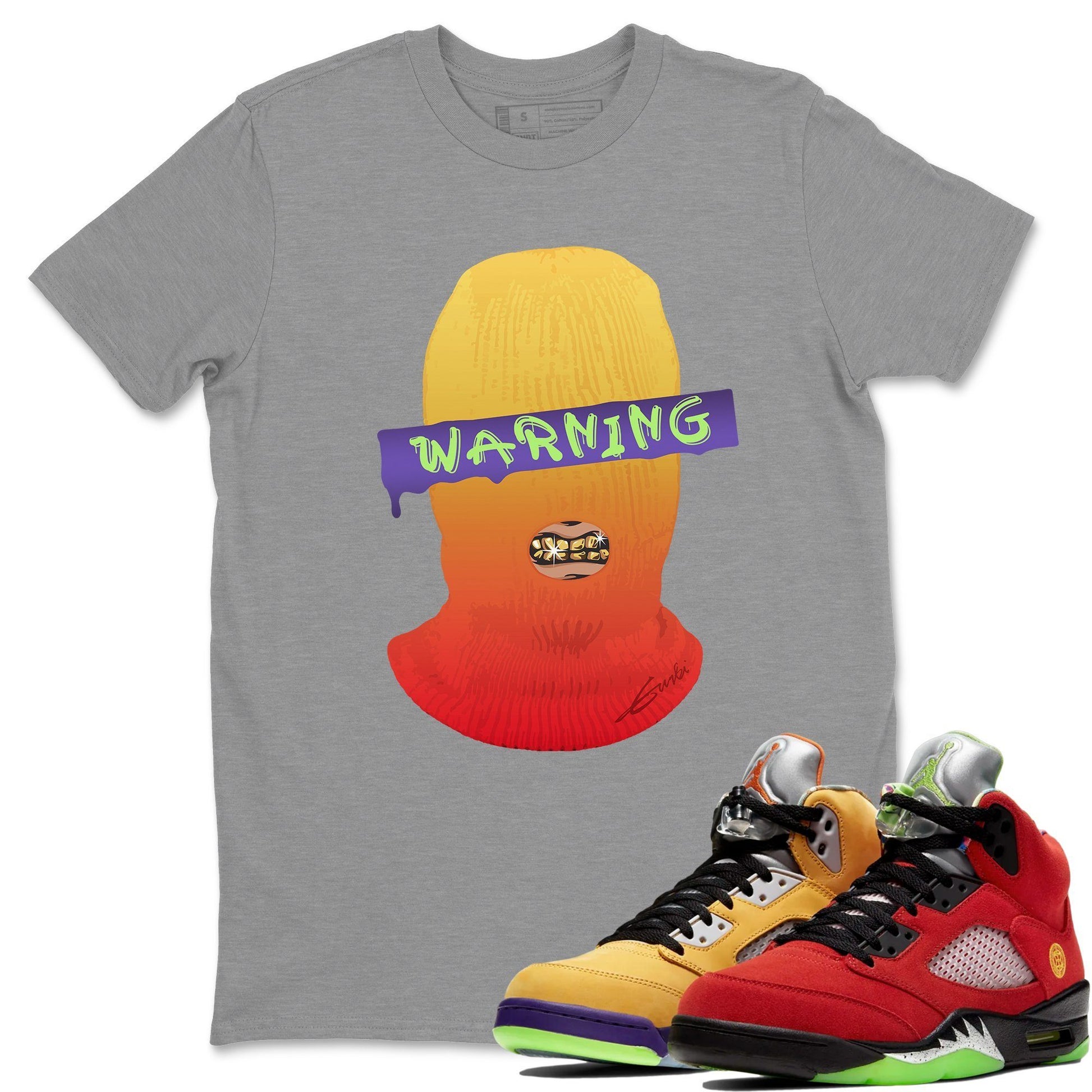 Jordan 5 What The Sneaker Match Tees Warning Sneaker Tees Jordan 5 What The Sneaker Release Tees Unisex Shirts