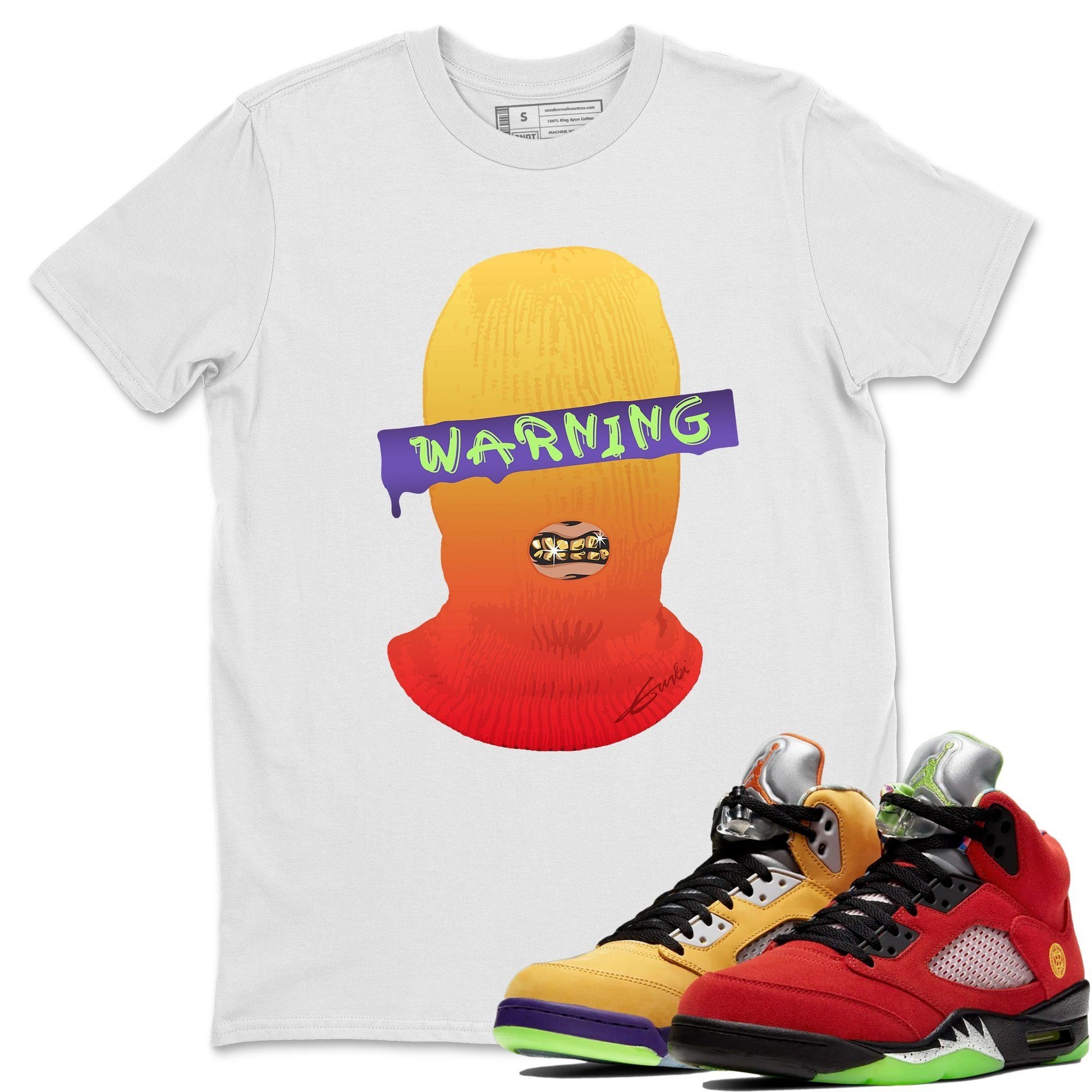 Jordan 5 What The Sneaker Match Tees Warning Sneaker Tees Jordan 5 What The Sneaker Release Tees Unisex Shirts