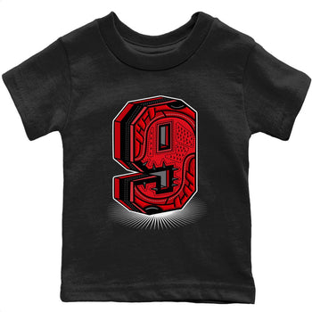 Jordan 9 Chile Red Sneaker Match Tees Nine Statue Sneaker Tees Jordan 9 Chile Red Sneaker Release Tees Kids Shirts