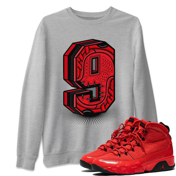 Jordan 9 Chile Red Sneaker Match Tees Nine Statue Sneaker Tees Jordan 9 Chile Red Sneaker Release Tees Unisex Shirts