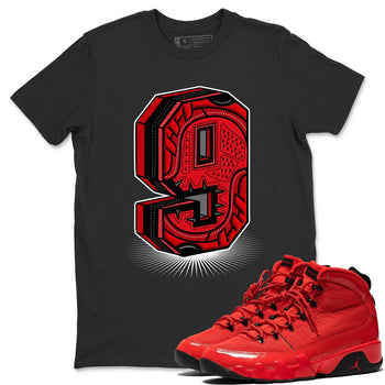 Jordan 9 Chile Red Sneaker Match Tees Nine Statue Sneaker Tees Jordan 9 Chile Red Sneaker Release Tees Unisex Shirts