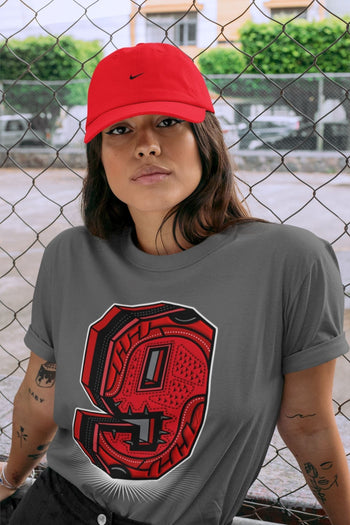 Jordan 9 Chile Red Sneaker Match Tees Nine Statue Sneaker Tees Jordan 9 Chile Red Sneaker Release Tees Unisex Shirts
