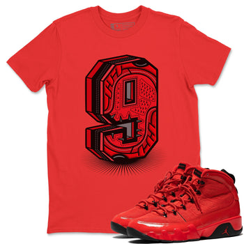 Jordan 9 Chile Red Sneaker Match Tees Nine Statue Sneaker Tees Jordan 9 Chile Red Sneaker Release Tees Unisex Shirts