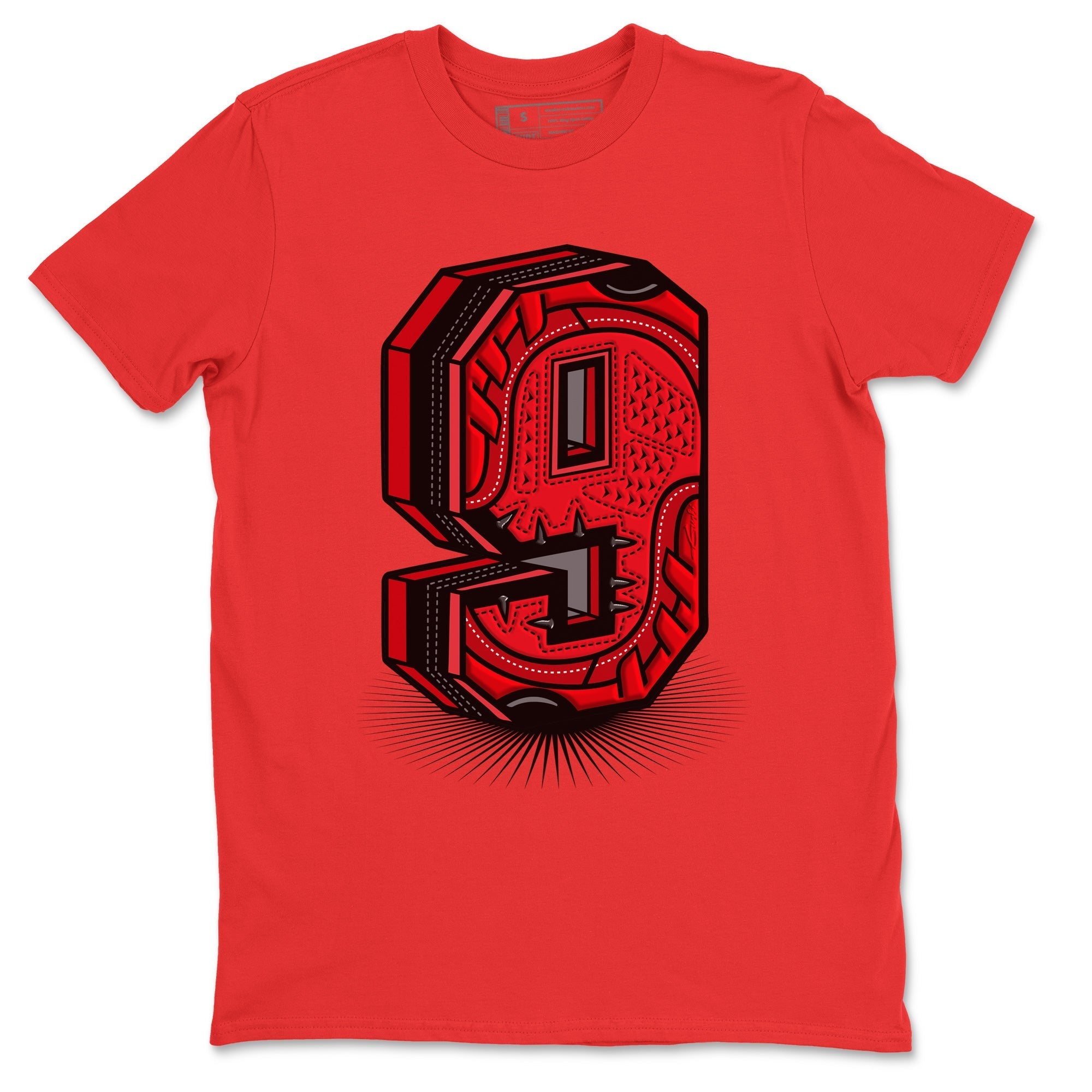 Jordan 9 Chile Red Sneaker Match Tees Nine Statue Sneaker Tees Jordan 9 Chile Red Sneaker Release Tees Unisex Shirts