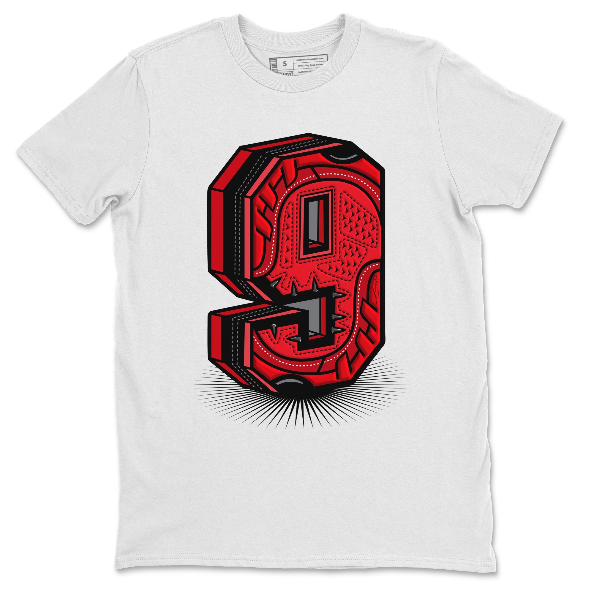 Jordan 9 Chile Red Sneaker Match Tees Nine Statue Sneaker Tees Jordan 9 Chile Red Sneaker Release Tees Unisex Shirts