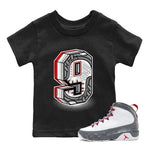 Jordan 9 Fire Red Sneaker Match Tees Nine Statue Sneaker Tees Jordan 9 Fire Red Sneaker Release Tees Kids Shirts