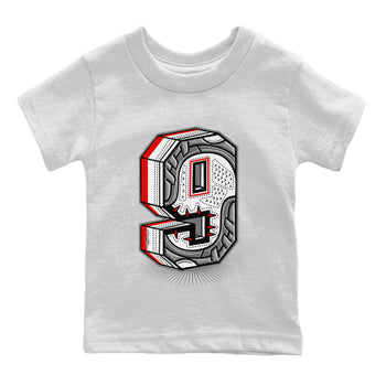Jordan 9 Fire Red Sneaker Match Tees Nine Statue Sneaker Tees Jordan 9 Fire Red Sneaker Release Tees Kids Shirts