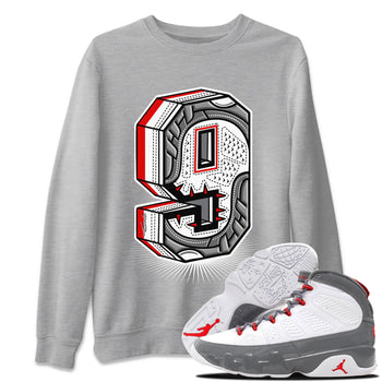 Jordan 9 Fire Red Sneaker Match Tees Nine Statue Sneaker Tees Jordan 9 Fire Red Sneaker Release Tees Unisex Shirts