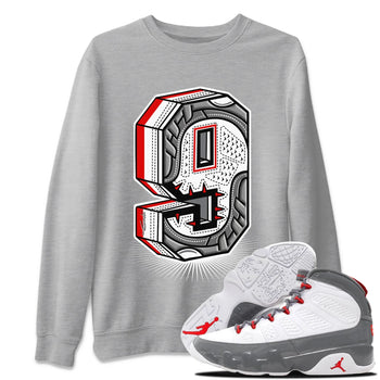 Jordan 9 Fire Red Sneaker Match Tees Nine Statue Sneaker Tees Jordan 9 Fire Red Sneaker Release Tees Unisex Shirts
