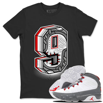 Jordan 9 Fire Red Sneaker Match Tees Nine Statue Sneaker Tees Jordan 9 Fire Red Sneaker Release Tees Unisex Shirts