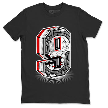 Jordan 9 Fire Red Sneaker Match Tees Nine Statue Sneaker Tees Jordan 9 Fire Red Sneaker Release Tees Unisex Shirts