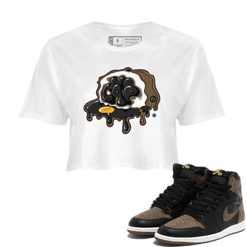 Air Jordan 1 Palomino shirt to match jordans No Cap sneaker tees Air Jordan 1 Retro High OG Palomino SNRT Sneaker Release Tees White 1 Crop T-Shirt