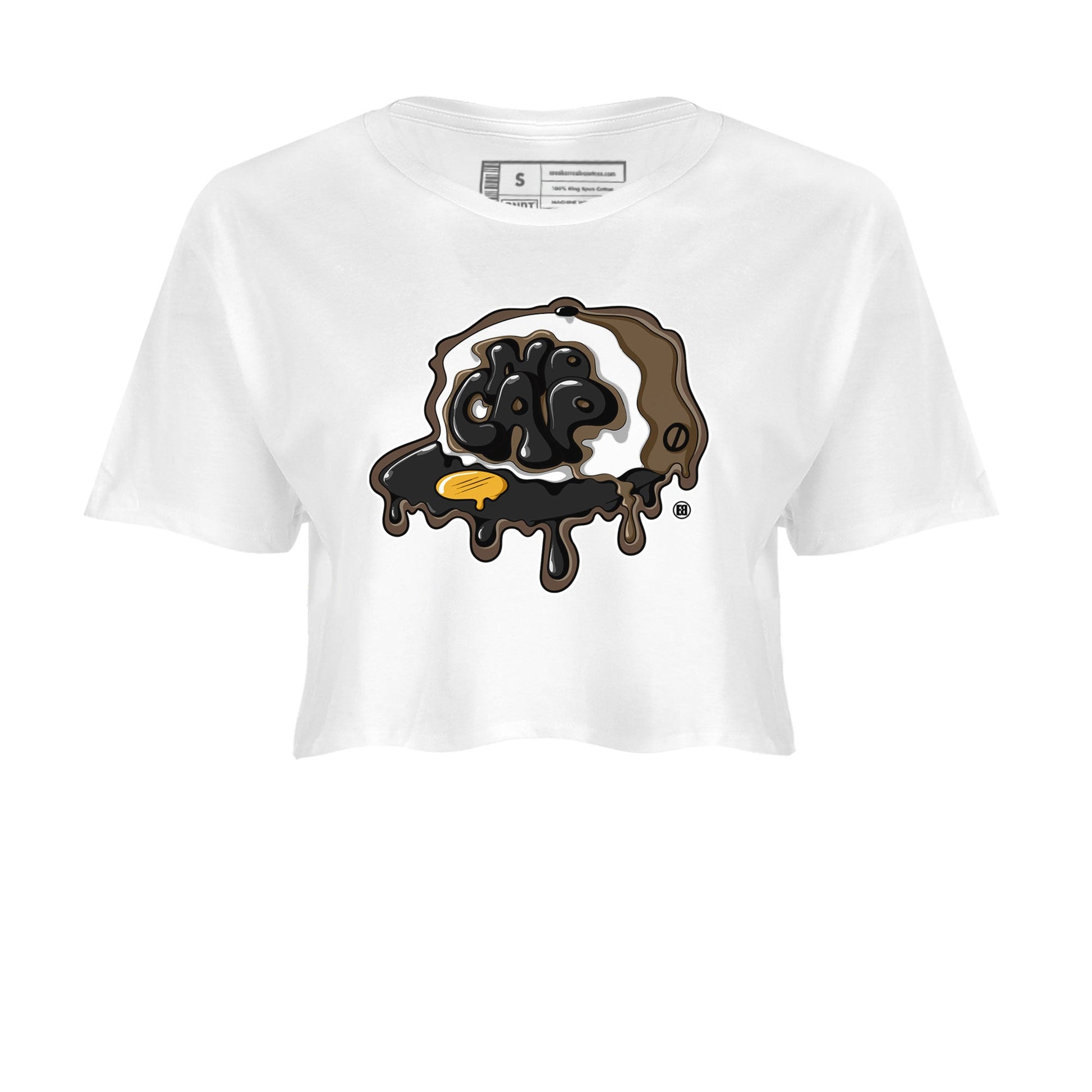 Air Jordan 1 Palomino shirt to match jordans No Cap sneaker tees Air Jordan 1 Retro High OG Palomino SNRT Sneaker Release Tees White 2 Crop T-Shirt