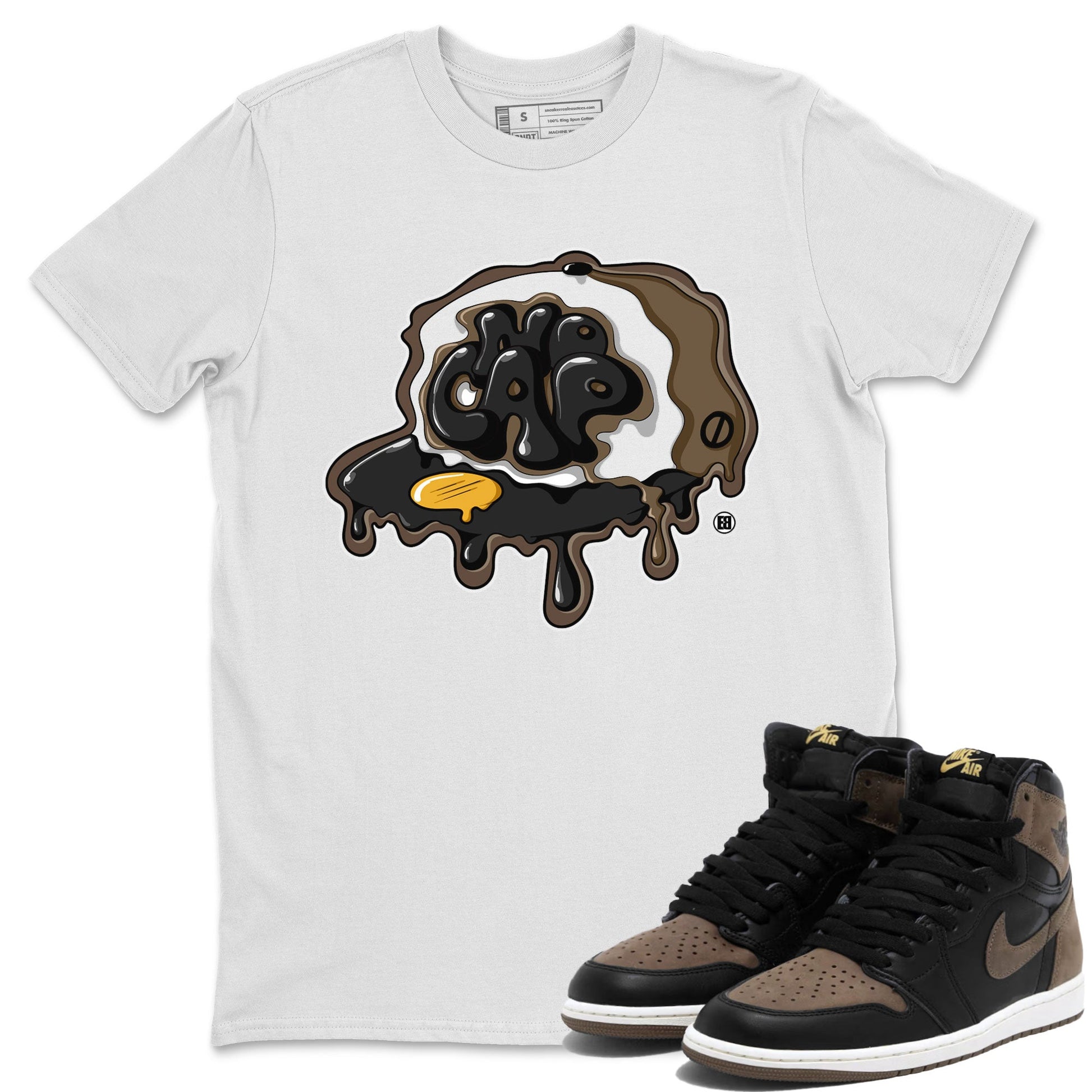 Air Jordan 1 Palomino shirt to match jordans No Cap sneaker tees Air Jordan 1 Retro High OG Palomino SNRT Sneaker Release Tees Casual Unisex shirts White 1 T-Shirt
