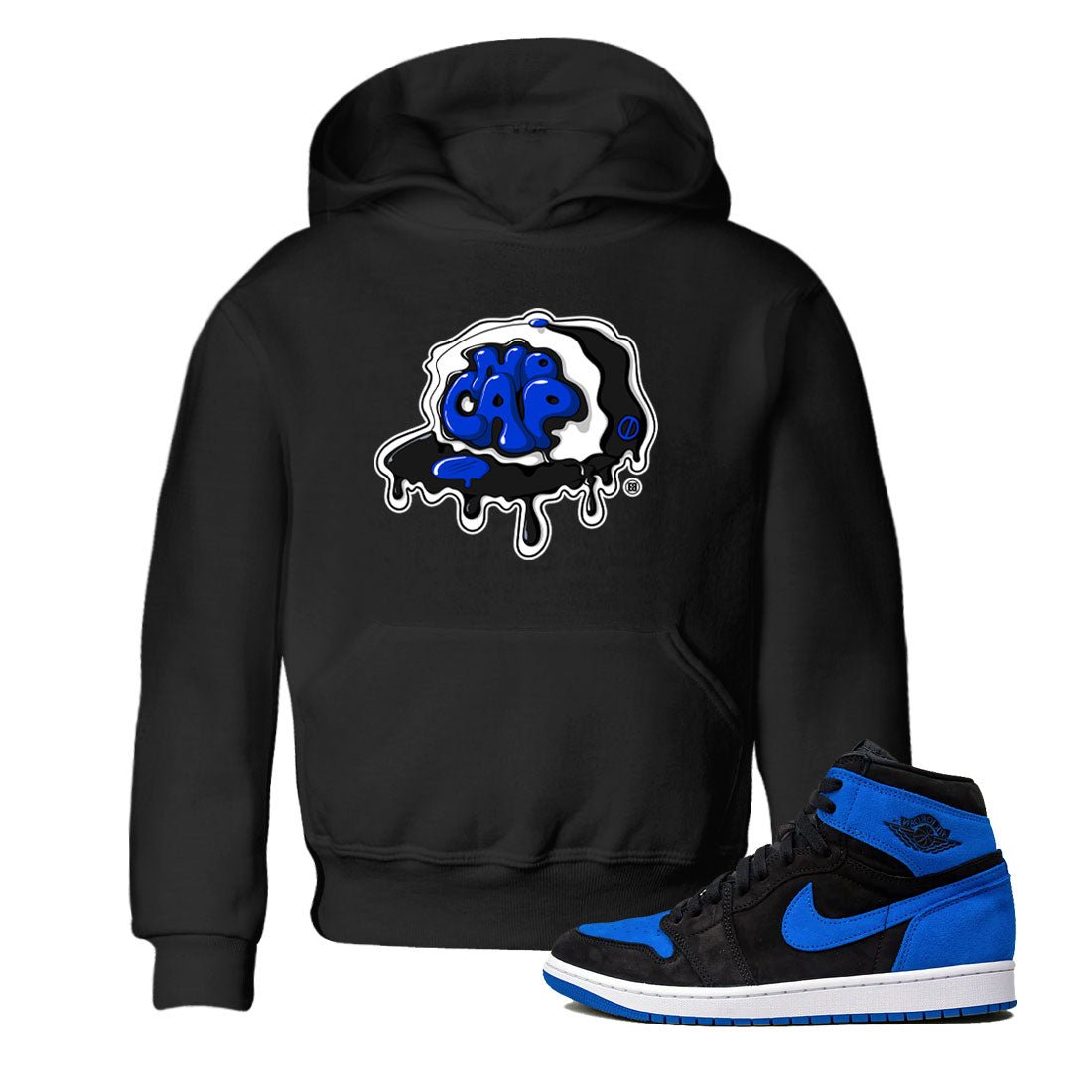 Air Jordan 1 Royal Reimagined shirt to match jordans No Cap sneaker tees Jordan 1 Retro High OG Royal Reimagined SNRT Sneaker Release Tees Baby Toddler Black 1 T-Shirt