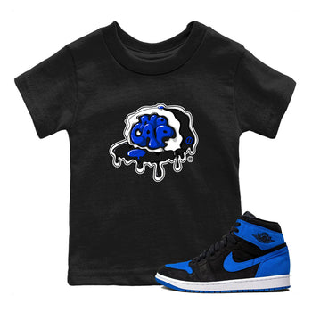 Air Jordan 1 Royal Reimagined shirt to match jordans No Cap sneaker tees Jordan 1 Retro High OG Royal Reimagined SNRT Sneaker Release Tees Baby Toddler Black 1 T-Shirt