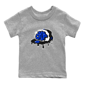 Air Jordan 1 Royal Reimagined shirt to match jordans No Cap sneaker tees Jordan 1 Retro High OG Royal Reimagined SNRT Sneaker Release Tees Baby Toddler Heather Grey 2 T-Shirt