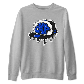 Air Jordan 1 Royal Reimagined shirt to match jordans No Cap sneaker tees Jordan 1 Retro High OG Royal Reimagined SNRT Sneaker Release Tees Crew Neck Casual Unisex Heather Grey 2 T-Shirt
