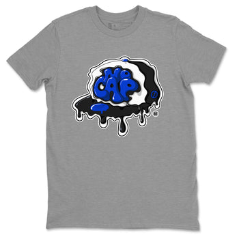 Air Jordan 1 Royal Reimagined shirt to match jordans No Cap sneaker tees Jordan 1 Retro High OG Royal Reimagined SNRT Sneaker Release Tees Crew Neck Casual Unisex Heather Grey 2 T-Shirt