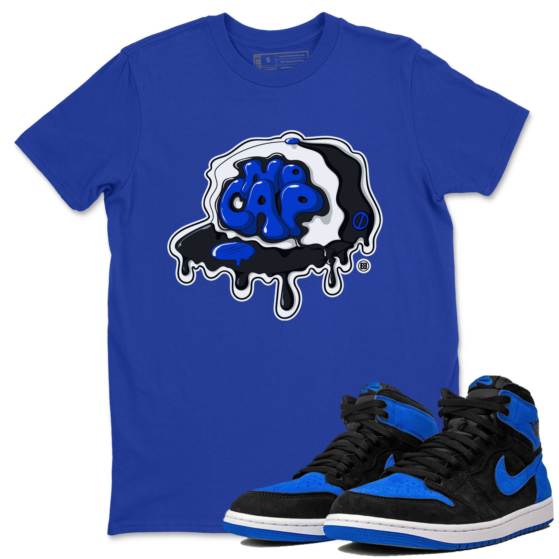 Air Jordan 1 Royal Reimagined shirt to match jordans No Cap sneaker tees Jordan 1 Retro High OG Royal Reimagined SNRT Sneaker Release Tees Crew Neck Casual Unisex Royal Blue 1 T-Shirt