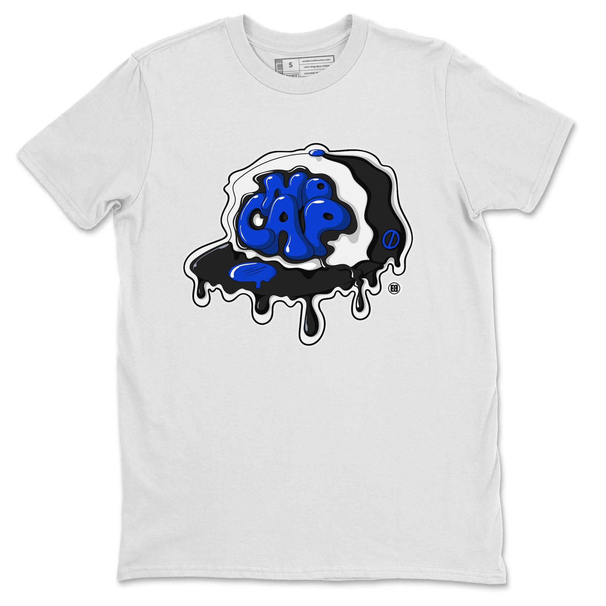Air Jordan 1 Royal Reimagined shirt to match jordans No Cap sneaker tees Jordan 1 Retro High OG Royal Reimagined SNRT Sneaker Release Tees Crew Neck Casual Unisex White 2 T-Shirt
