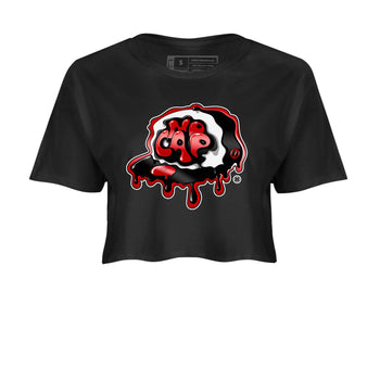 Air Jordan 1 Retro High OG Satin Bred shirt to match jordans No Cap sneaker tees Air Jordan 1 Satin Bred SNRT Sneaker Release Tees Black 2 Crop T-Shirt