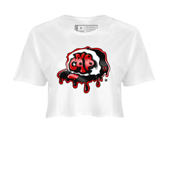 Air Jordan 1 Retro High OG Satin Bred shirt to match jordans No Cap sneaker tees Air Jordan 1 Satin Bred SNRT Sneaker Release Tees White 2 Crop T-Shirt