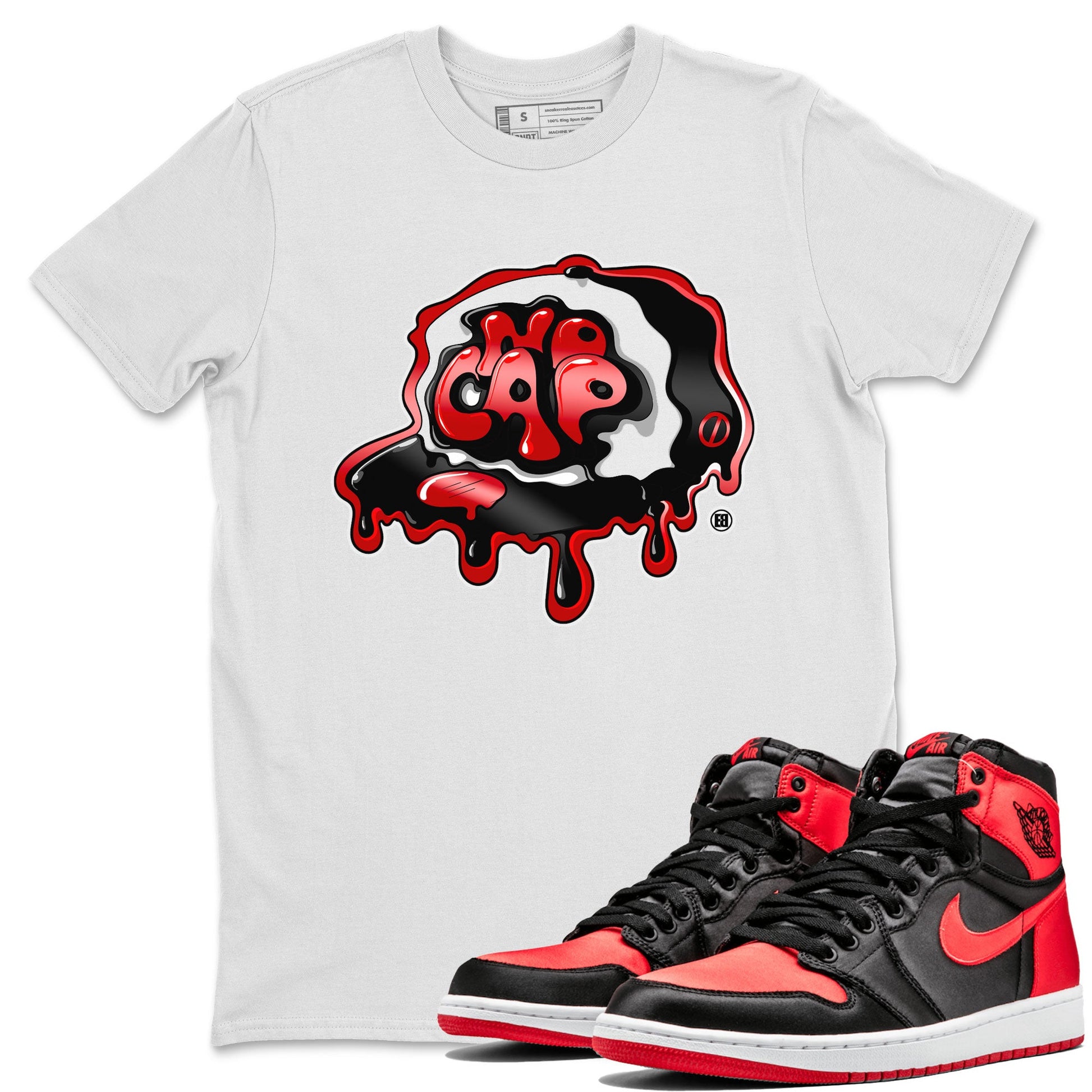 Air Jordan 1 Retro High OG Satin Bred shirt to match jordans No Cap sneaker tees Air Jordan 1 Satin Bred SNRT Sneaker Release Tees Casual Unisex shirts White 1 T-Shirt
