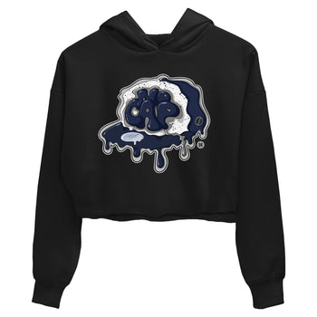 5s Georgetown shirt to match  jordans No Cap sneaker tees Air Jordan 5 Midnight Navy SNRT Sneaker Release Tees Black 2 Crop T-Shirt