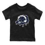 5s Georgetown shirt to match  jordans No Cap sneaker tees Air Jordan 5 Midnight Navy SNRT Sneaker Release Tees Baby Toddler Black 2 T-Shirt