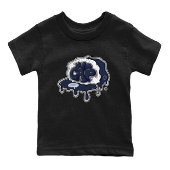 5s Georgetown shirt to match  jordans No Cap sneaker tees Air Jordan 5 Midnight Navy SNRT Sneaker Release Tees Baby Toddler Black 2 T-Shirt