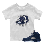 5s Georgetown shirt to match  jordans No Cap sneaker tees Air Jordan 5 Midnight Navy SNRT Sneaker Release Tees Baby Toddler White 1 T-Shirt