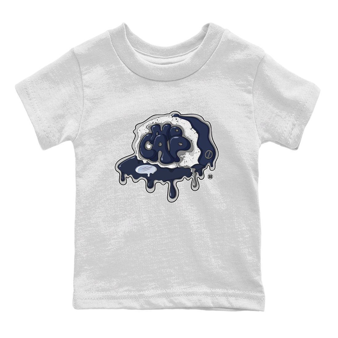 5s Georgetown shirt to match  jordans No Cap sneaker tees Air Jordan 5 Midnight Navy SNRT Sneaker Release Tees Baby Toddler White 2 T-Shirt