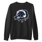 5s Georgetown shirt to match  jordans No Cap sneaker tees Air Jordan 5 Midnight Navy SNRT Sneaker Release Tees Unisex Black 2 T-Shirt