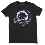 5s Georgetown shirt to match  jordans No Cap sneaker tees Air Jordan 5 Midnight Navy SNRT Sneaker Release Tees Unisex Black 2 T-Shirt