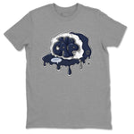 5s Georgetown shirt to match  jordans No Cap sneaker tees Air Jordan 5 Midnight Navy SNRT Sneaker Release Tees Unisex Heather Grey 2 T-Shirt